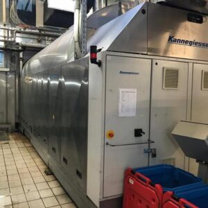 Second Hand Kannegiesser PT 50-9 Tunnel Washer – 9 Compartments with Power Spin Hydro Extractor