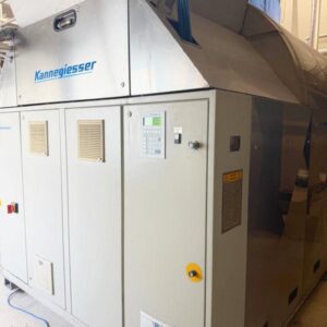 Second Hand Kannegiesser PT 40-11 Tunnel Washer – 40 kg, 11 Compartments, Press & 2 Dryers